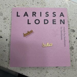 Larissa Loden Gold 'Badass' Earrings